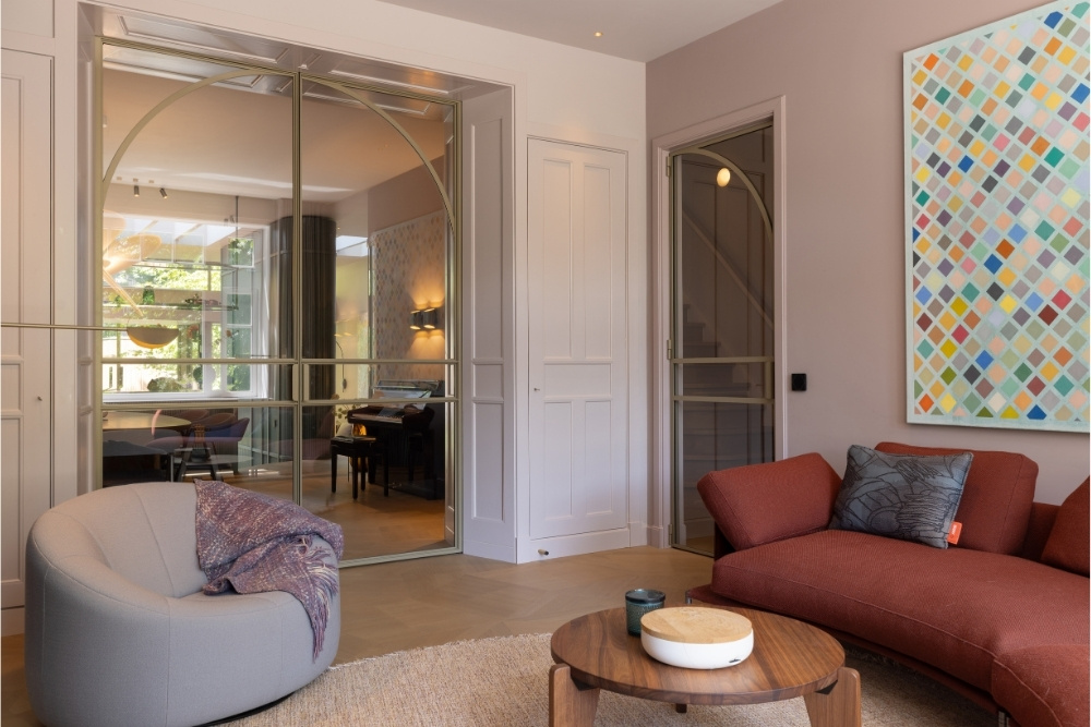 Bronzen stalen binnendeuren in Amsterdam Zuid